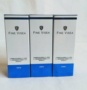 【 定価13,200x３個 】 FINE VISEA ファインヴィゼア 保湿美容液 エッセンス ヒト幹細胞 CICA 新品 未開封 