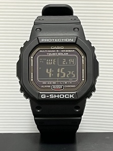 CASIO G-SHOCK GW-5000B-1JF　ソーラー電波腕時計 反転液晶 ソフトウレタンバンド　ブラック