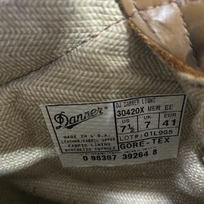 ★★30420X使用少ない美品★白タグ Danner ダナーライト ブーツ ゴアテックスGORE-TEX US7.5EE(25.5〜26.0)30440の画像9