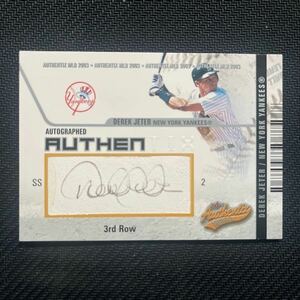 jeter 2003 FLEER Authentix AUTOGRAPHED DEREK JETER