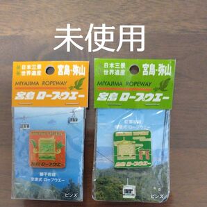【商品変更・2種】宮島ロープウェイ ピンズ 2種セット