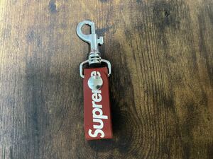 未使用　21ss Supreme Leather Key Loop red シュプリーム