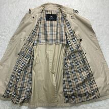 未使用級◎バーバリーブラックレーベル BURBERRY BLACK LABEL トレンチコート ベルト ノバチェック M位 比翼仕立て ジャケット 付属品完備_画像5