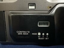 CONTAX コンタックス フィルムカメラ チタンブラック T2 Carl Zeiss Sonnar 2.8/38 T* データパック付き 動作確認済み 現状品 中古_画像5