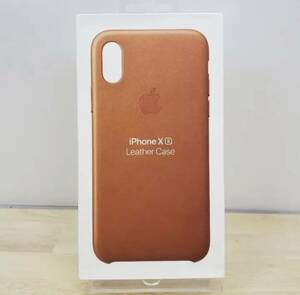 【純正新品】iPhone Xs レザーケース ブラウン