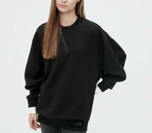 UNIQLOユニクロ　Mサイズ　ドライスウェットクルーシャツ　ブラック