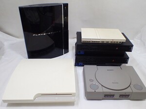 k4409 / SONY PlayStation SCPH-1000 PS2 SCPH-70000 SCPH-50000 SCPH-18000 PS3 CECHA00 CECH-3000A 本体 6台 まとめて 動作未 ジャンク