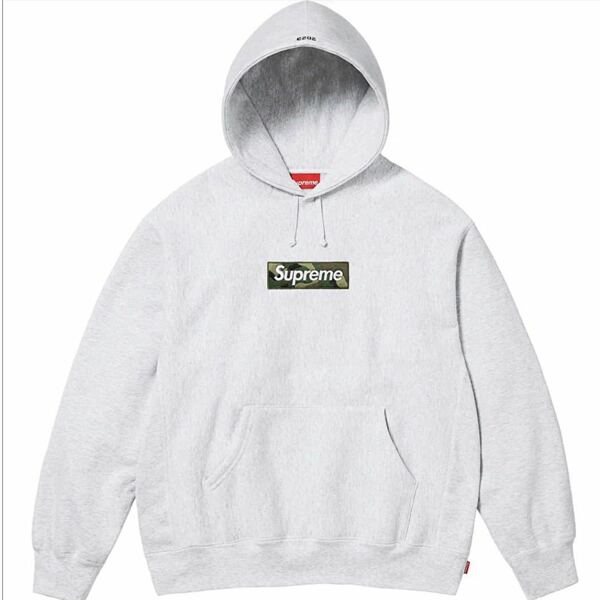 【Mサイズ】Supreme 23FW Box Logo Hooded Sweatshirt Ash Grey 新品未使用