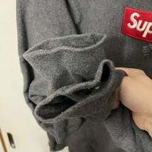 【Mサイズ】Supreme 21FW Box Logo Hooded Sweatshirt Charcoal チャコール 中古美品_画像4