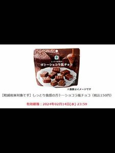 しっとり食感のガトーショコラ風チョコ×2 期限　2/14