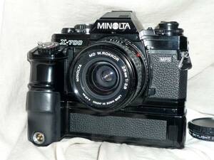 ミノルタ X-700 MPS （MD W.ROKKOR 28mm 1:2.8、MOTOR DRIVE1付)動作品