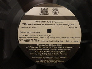 Mister Cee Presents - Brooknam's Finest Freestyles 激渋 Biggie Smalls / 2Pac / Big Daddy Kane / Shyheim / Big Scoob 等