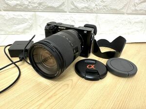 SONY ソニー α6000高性能デジタルカメラ レンズセット SEL18200 18-200 OSS LE 通電確認OK 中古 fah 02J007