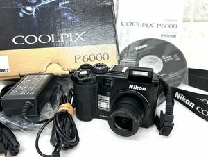 Nikon ニコン COOLPIX P6000 デジタルカメラ ブラック 通電確認 稼働品 コンパクト fah 1K160