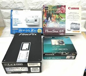 デジカメ 4台まとめ DIMAGE X50 / FINEPIX JZ300 / FINEPIX Z2 / Power Shot G5 すべて動作確認済 カメラ レンズ 中古 fah 2Y203K/249