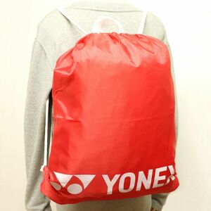 新品 非売品 ヨネックス YONEX 軽量 ナップサック ディバック Red