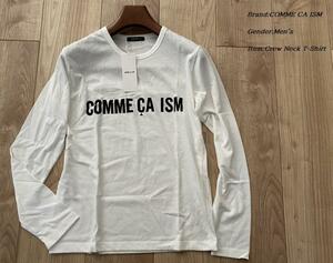 新品 COMME CA ISM コムサイズム メンズ 長袖 Tシャツ ホワイト Mサイズ