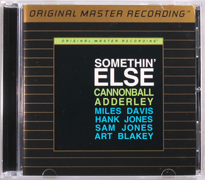 (GOLD CD) Cannonball Adderley 『Somethin' Else』 輸入盤 UDCD 563 キャノンボール・アダレイ MFSL (Mobile Fidelity Sound Lab)