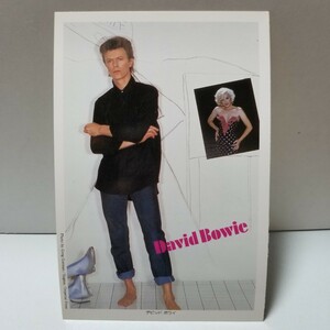 昭和59年 高1 コース4月特大号 付録 有名アーティスト ポストカード デビット・ボウイ David Bowie デヴィッド・ボウイ 2