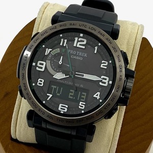 1円～ 正規稼働品 箱付き CASIO カシオ PROTREK プロトレック マナスル PRW-6600Y-1JF マルチバンド6 10BAR ソーラー メンズ 腕時計