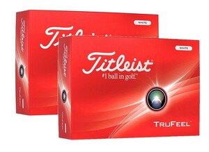 ★新品★タイトリスト★NEW★2024 TRUFEEL トゥルーフィール ゴルフボール★ホワイト★2ダース★日本正規品★