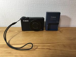 ●2-166 Canon キャノン キャノン デジタルカメラ デジカメ Power Shot S110 ブラック 黒 カメラ 充電器 コンパクトデジタルカメラ 