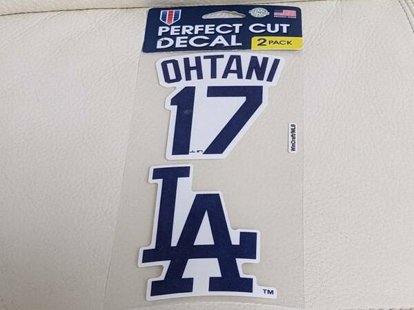 ステッカー 大谷翔平 ロサンゼルス ドジャース MLB OHTANI 17 PERFECT CUT DECAL デカール 公式クラブショップ購入品 