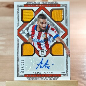 200枚限定 アルダ・トゥラン 2020-21 Panini Chronicles Arda Turan Cornerstones Auto 012/200 Atletico Madrid 直筆サインカード