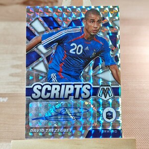 ダヴィド・トレゼゲ 2022 Panini Mosaic World Cup David Trezeguet Prizm Scripts Auto Autograph 直筆サインカード