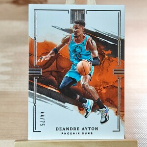 75枚限定 ディアンドレ・エイトン 2022-23 Panini Impeccable Deande Ayton 44/75 フェニックス・サンズ