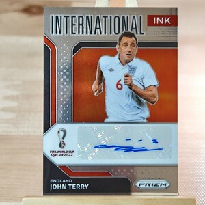 ジョン・テリー 2022 Panini Prizm World Cup INK Prizm Autograph Auto John Terry 直筆サインカード