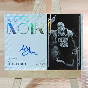 99枚限定 アル・ホーフォード 2021-22 Panini Noir Black and White 40/99 Al Horford On-Card Auto 直筆サインカード セルティックス