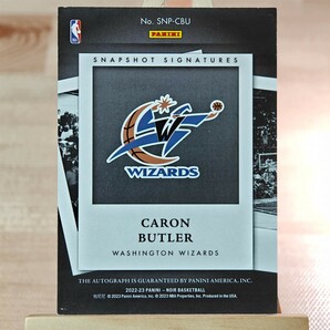 25枚限定 カロン・バトラー 2022-23 Panini Noir Snapshot Signatures Caron Butler 20/25 Auto 直筆サインカード ワシントン・ウィザーズの画像2