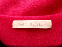 ★GALERIE VIE ギャルリーヴィー カシミヤニットプルオーバー 1 トップス　セーター　赤　ピンク　M 薄手　ハイゲージ♪*＊*_画像5