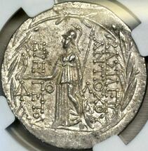 【古代セレウコス朝シリア銀貨】(NGC-AU Strike5/5 Surface5/5 紀元前138-129年 16.52g)_画像1