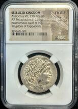 【古代セレウコス朝シリア銀貨】(NGC-AU Strike5/5 Surface5/5 紀元前138-129年 16.52g)_画像3