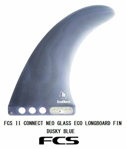 Бесплатная доставка ▲ FCS II Connect Neo Glass Eco Longboard Fin 8 Dusky Blue New