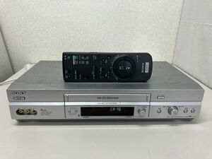 SONY　ソニー　SLV-NX35　VHS　ビデオデッキ 2004年製　リモコンRMT－BX30付　【中古/現状品】希少