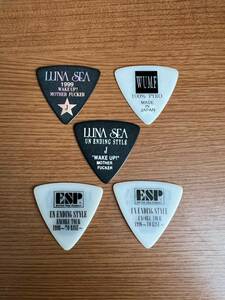 LUNA SEA【未使用】 　J　ピック　いろいろ５枚セット