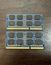 ノートパソコン用メモリ elixir DDR3 PC3-10600S 4GB × 2枚セット Mac対応 中古動作品 送料無料 ①_画像2