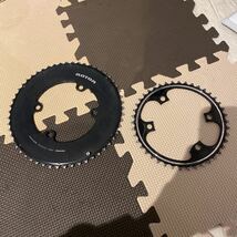 Rotor Aero Round ring 55T＋ Shimano Dura-Ace FC-R9100 42T チェーンリング　55-42T_画像1