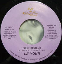 【SOUL 45】LA'VONN - I'M IN DEMAND / RICH BOY POOR GIRL (s240213050)_画像2