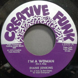 【SOUL 45】DIANE JENKINS - I'M A WOMAN / SWEET WINE,MUSIC,AND MY IMAGINATION (s240217046)