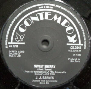【SOUL 45】J.J. BARNES - SWEET SHERRY / CHAINS OF LOVE (s240204026) *uk only