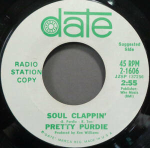 【SOUL 45】PRETTY PURDIE - SOUL CLAPPIN / BLOW YOUR LID (BUT WATCH YOUR COOL) (s240202001)