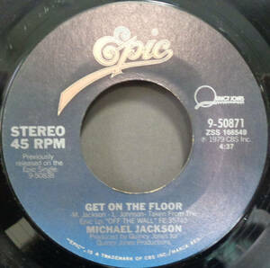 【SOUL 45】MICHAEL JACKSON - GET ON THE FLOOR / SHE'S OUT OF MY LIFE (s240217026)