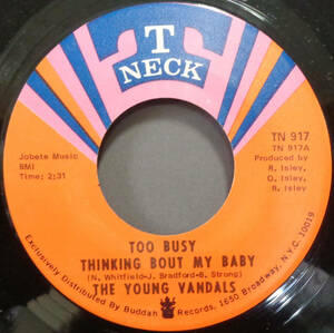 【SOUL 45】YOUNG VANDALS - TOO BUSY THINKING BOUT MY BABY / I'VE BEEN GOOD TO YOU (s240217003) 