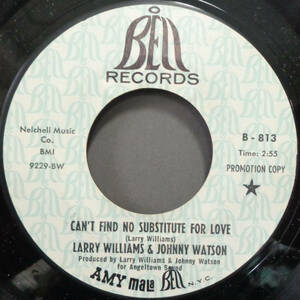 【SOUL 45】LARRY WILLIAMS & JOHNNY WATSON - CAN'T FIND NO SUBSTITUTE FOR LOVE / I COULD LOVE YOU BABY (s240217016) 