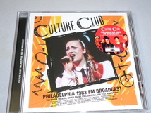 CULTURE CLUB/PHILADELPHIA　1983　FM　BROADCAST　CD_画像1