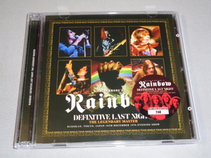 RAINBOW/DEFENITIVE　LAST NGHT　1976　2CD　